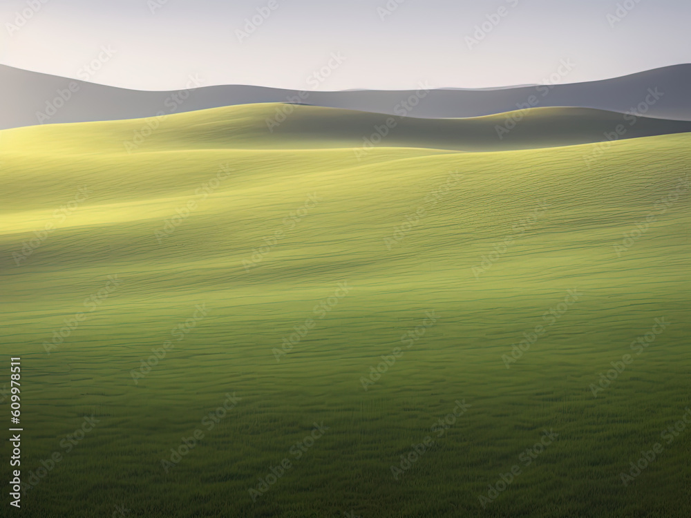 the hills landscape with Generative AI.