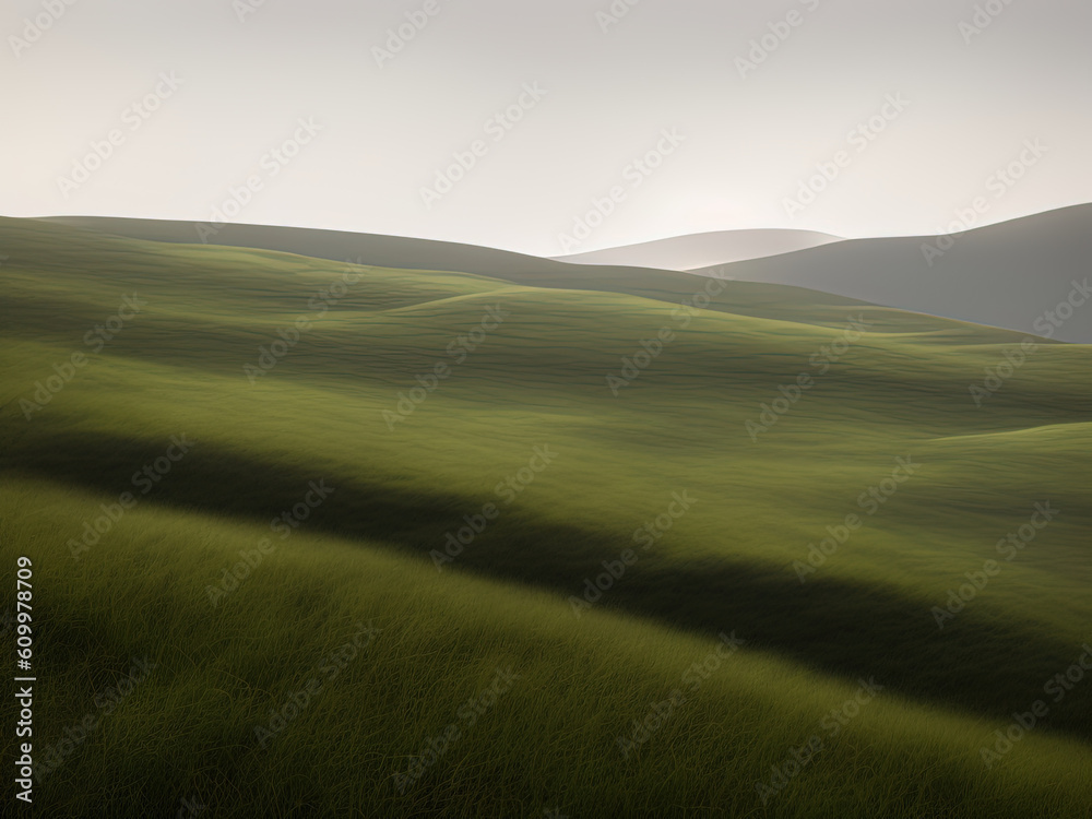 the hills landscape with Generative AI. the hills landscape with Generative AI.