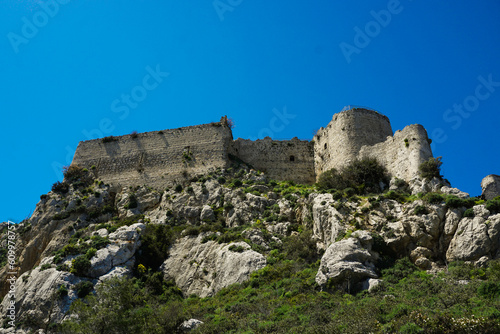 4 April 2023 Northern Cyprus. Kantara Castle and Northern Cyprus Coastline