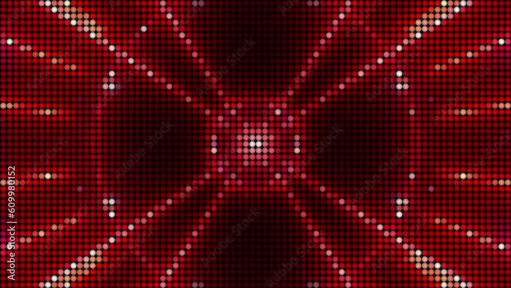 Flashing red light rays led screen vj loop