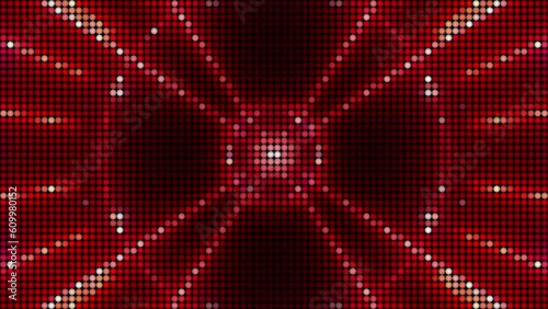 Flashing red light rays led screen vj loop