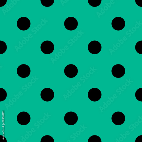 Cute sweet green pattern or textures set with black polka dots on colorful seamless background for desktop or phone wallpaper.