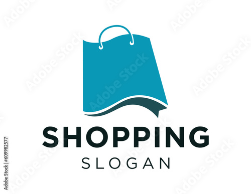 Logo design about Shopping on a white background. made using the CorelDraw application.