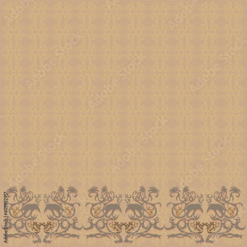 traditional batik combination of modern motifs
