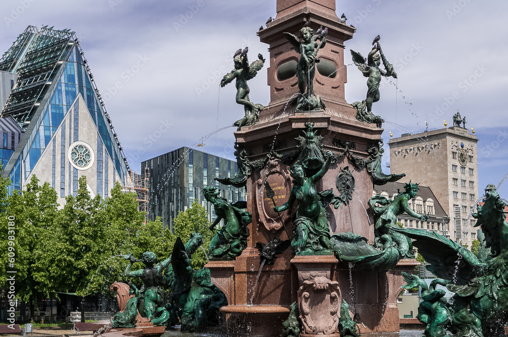 Obraz premium Leipzig Sachsen Augustusplatz