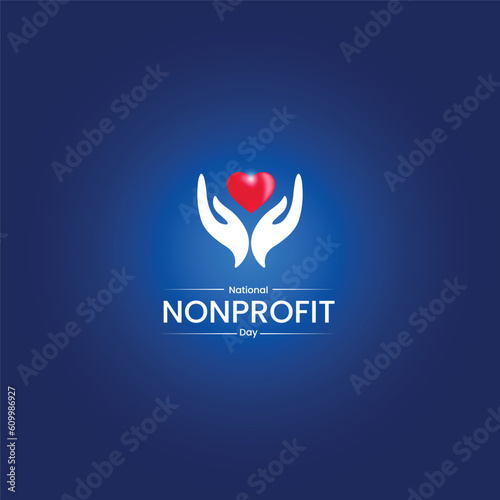 National Nonprofit Day. Nonprofit day creative concept. 