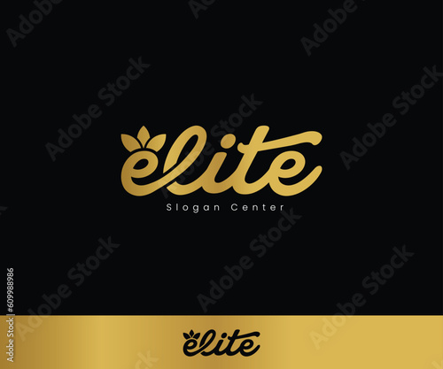 elite logo Concept logo beauty and skin care center or logo spa