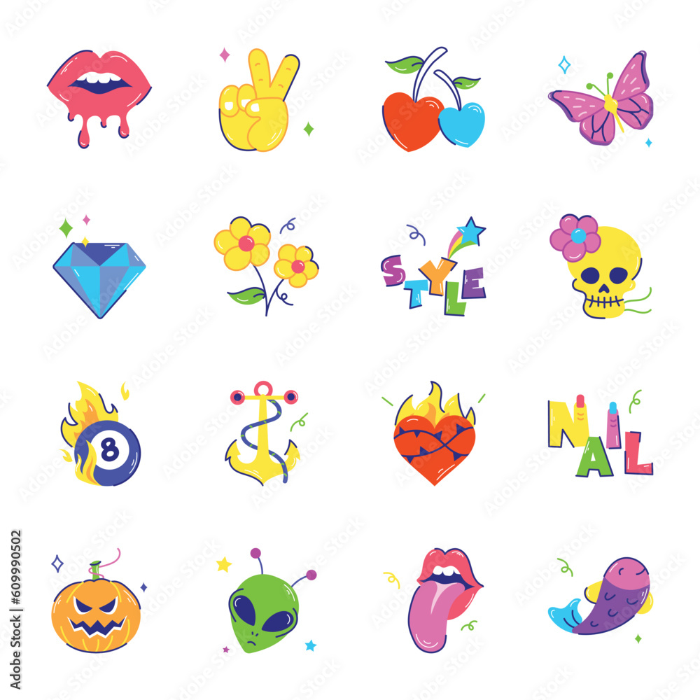 Pack of Nail Art Flat Stickers
Pack of Nail Art Flat Stickers