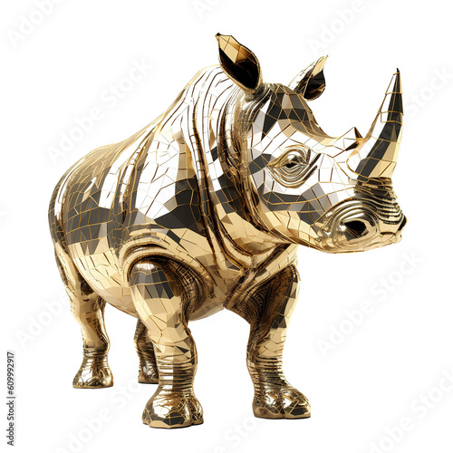 gold rhinoceros © Panaphat