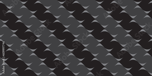 Retro wavy background. Seamless pattern. Vector. レトロなみなみパターン
