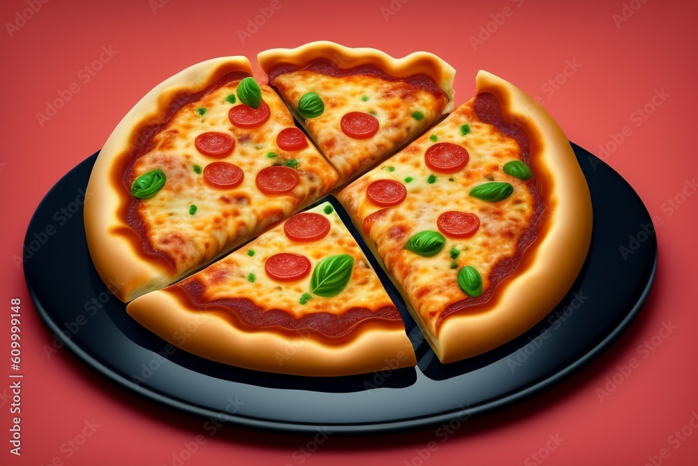 pizza on a plate pizza on a plate