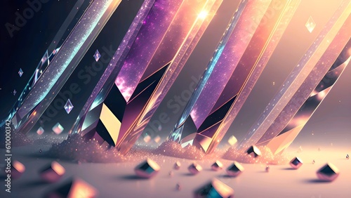 abstract crystal colorful background