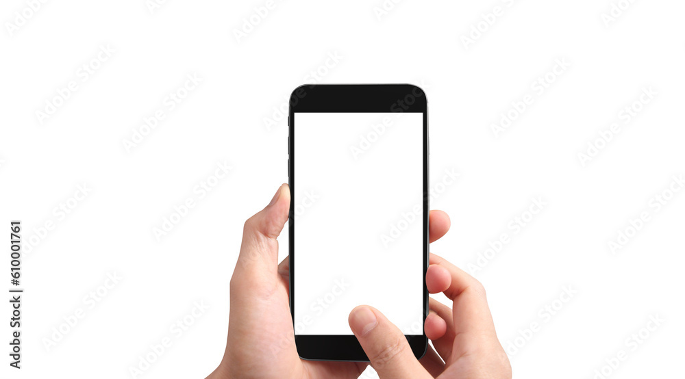 Hand holding new smartphone . Smartphone png Hand holding new smartphone . Smartphone png