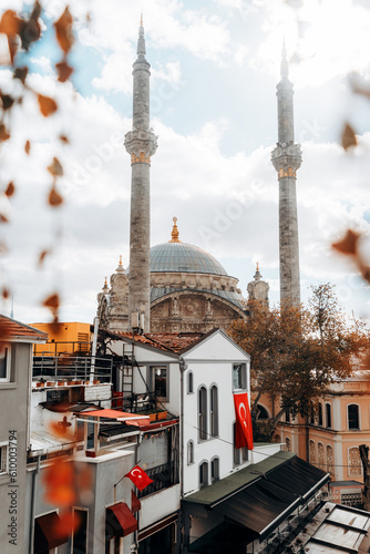 Büyük Mecidiye Camii, Ortakoy Mosque - famous landmark in Istanbul, Turkey. photo