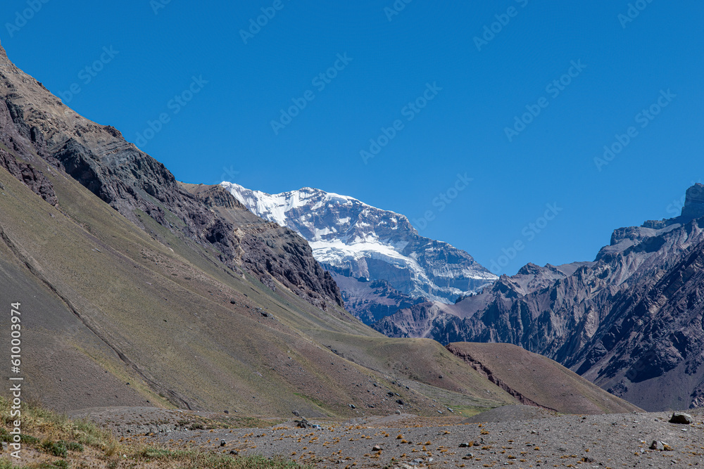 Aconcagua is The highest peak in the Americas, located in Argentina's Andes Mountains