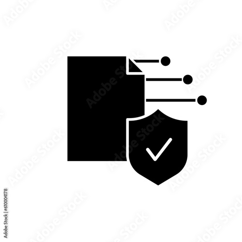 Documents vector icon. Contract illustration sign. securities symbol.