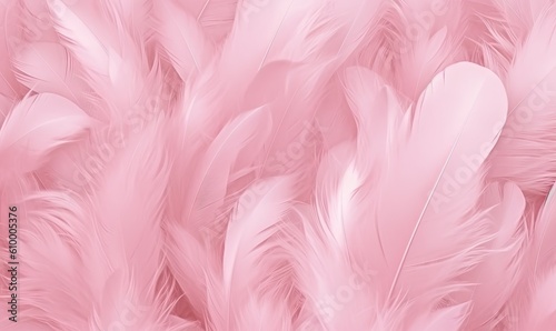  a close up of pink feathers with a white background and a pink background with a white background and a pink background with a white background.  generative ai
