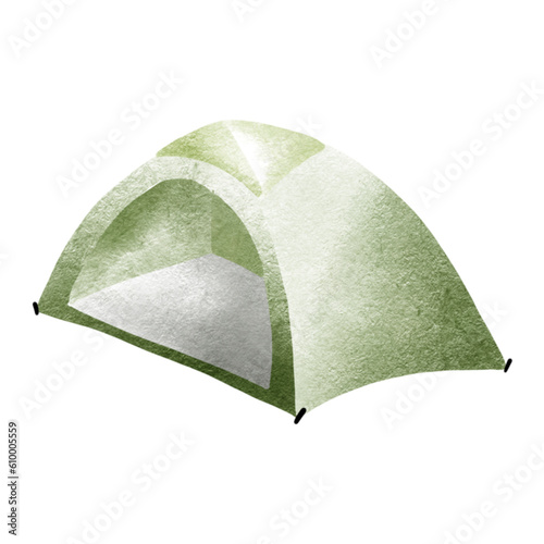 tent on a white background