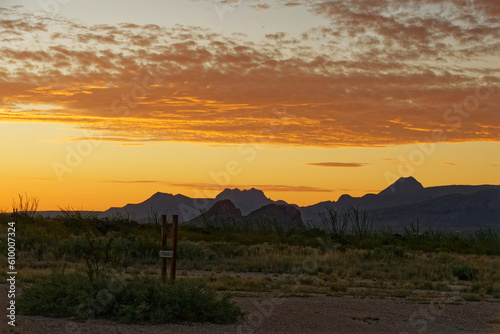 Konstfotografi Sonnenaufgang im Big Bend Nationalpark