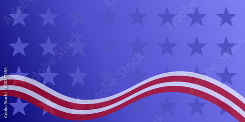 SA flag background. Red blue white theme. Memorial day. USA American Country flag and symbols National Independence Day. 4th of July. 