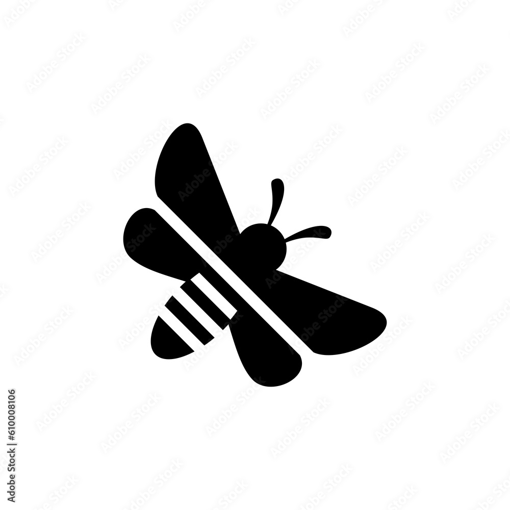 Honey bee icon isolated on transparent background Honey bee icon isolated on transparent background