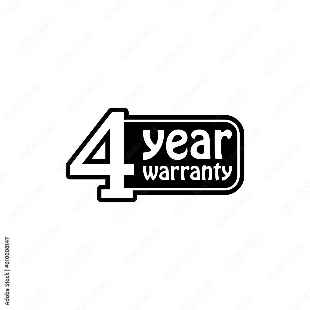 Obraz premium Year warranty icon isolated on transparent background