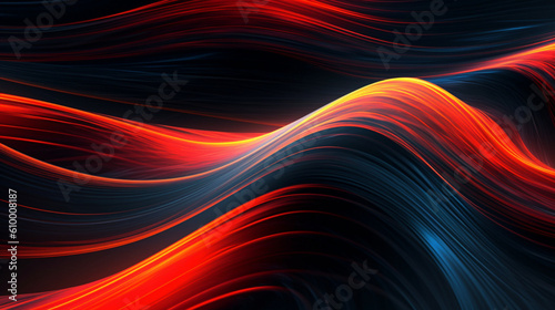 Smooth abstract background with neon colors that catches your attention. generative AI,
