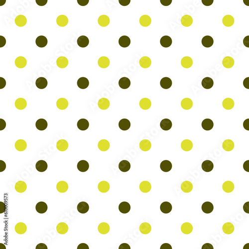 Cute sweet pattern or textures set with white polka dots on yellow seamless background for desktop or phone wallpaper. 