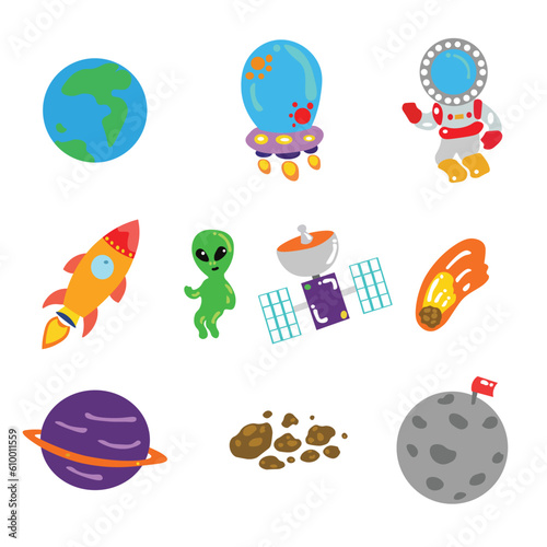 set of 100 glyph astronomy icons. editable filled icons such as space module, gamma ray, airscrew, space travel, space junk, colony, rocket flying, telescope pointing up, ufo flying vector