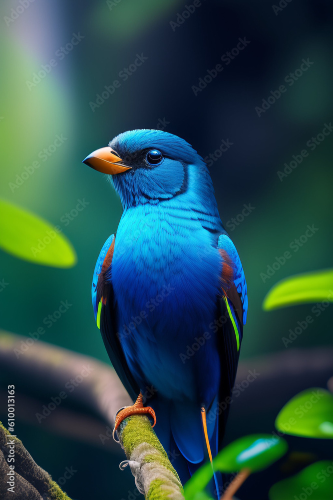 Fototapeta premium Bird colorful beautiful