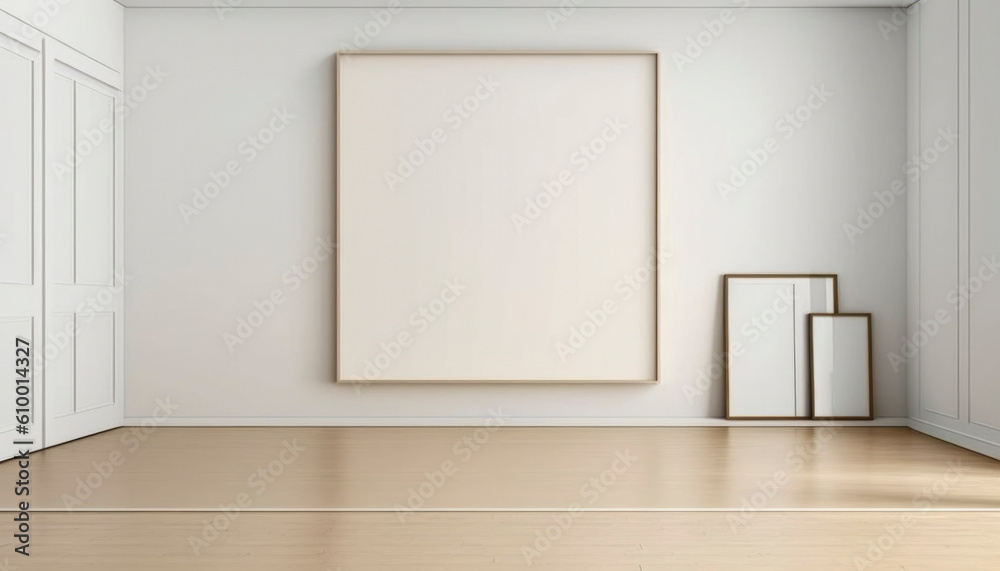 beige and soft tone like japan style of empty room with wooden wall and photo frame beige and soft tone like japan style of empty room with wooden wall and photo frame