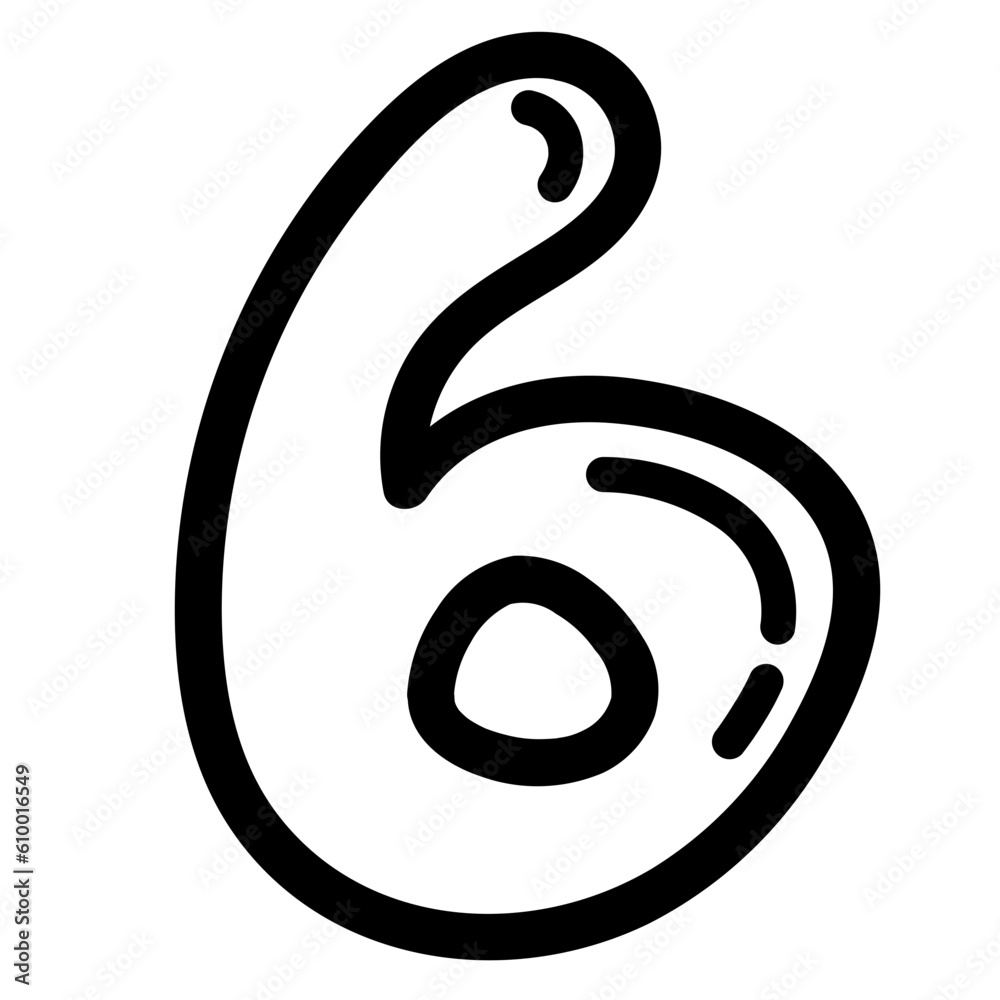 six line icon style six line icon style
