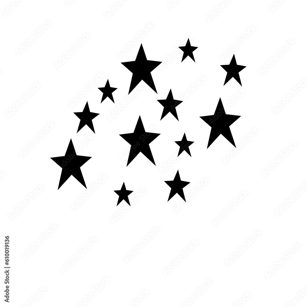 Silhouette Group Of Star Silhouette Group Of Star