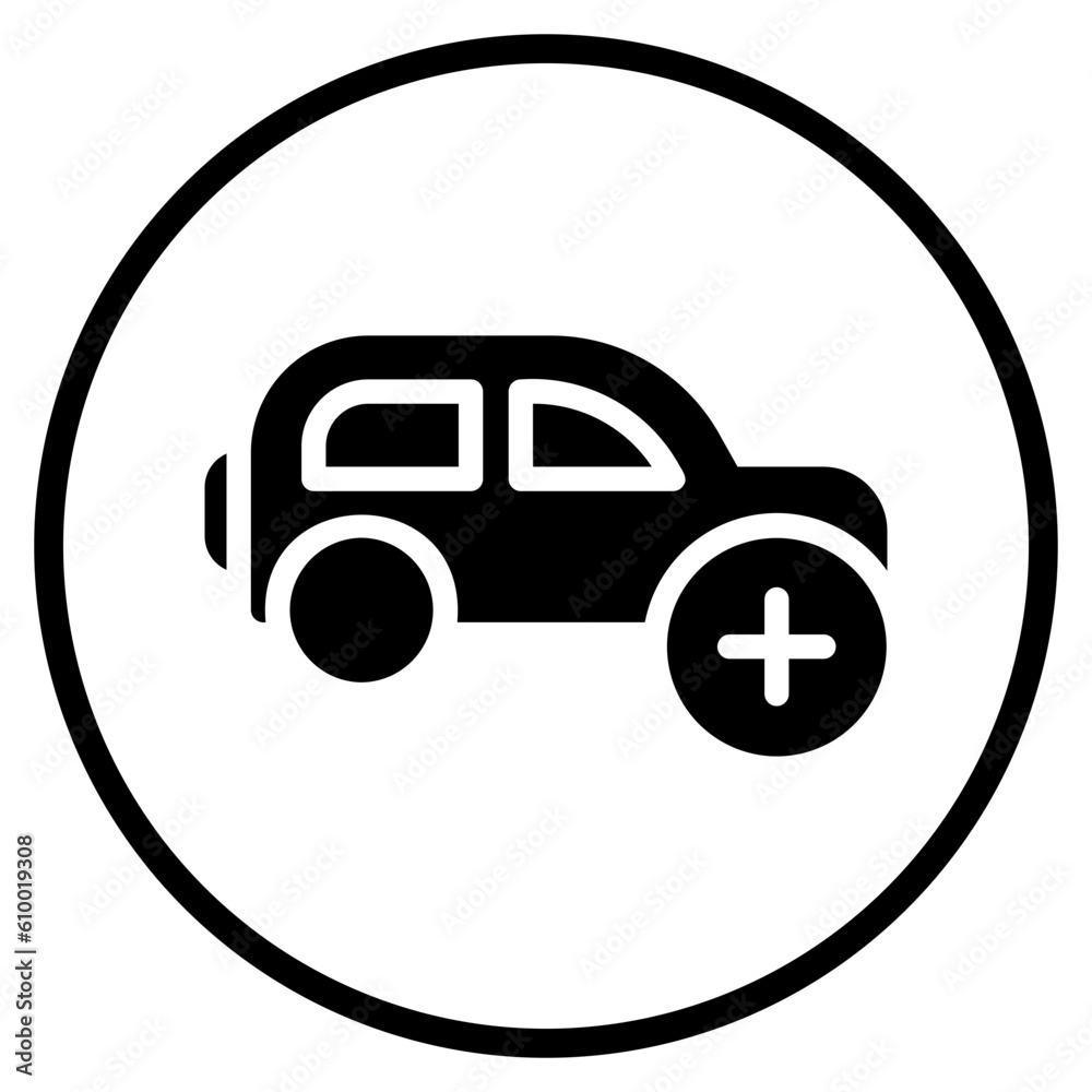 car glyph icon car glyph icon