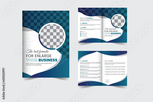 Corporate Business Bi Fold Brochure Design