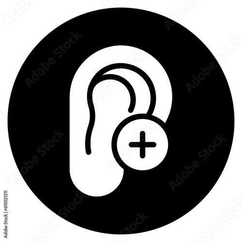 ear glyph icon