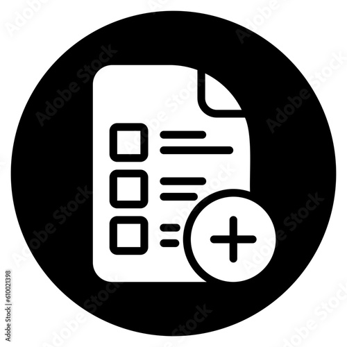 list glyph icon