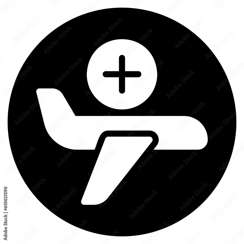 Obraz premium travel glyph icon