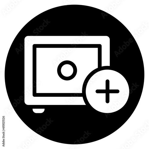 safebox glyph icon