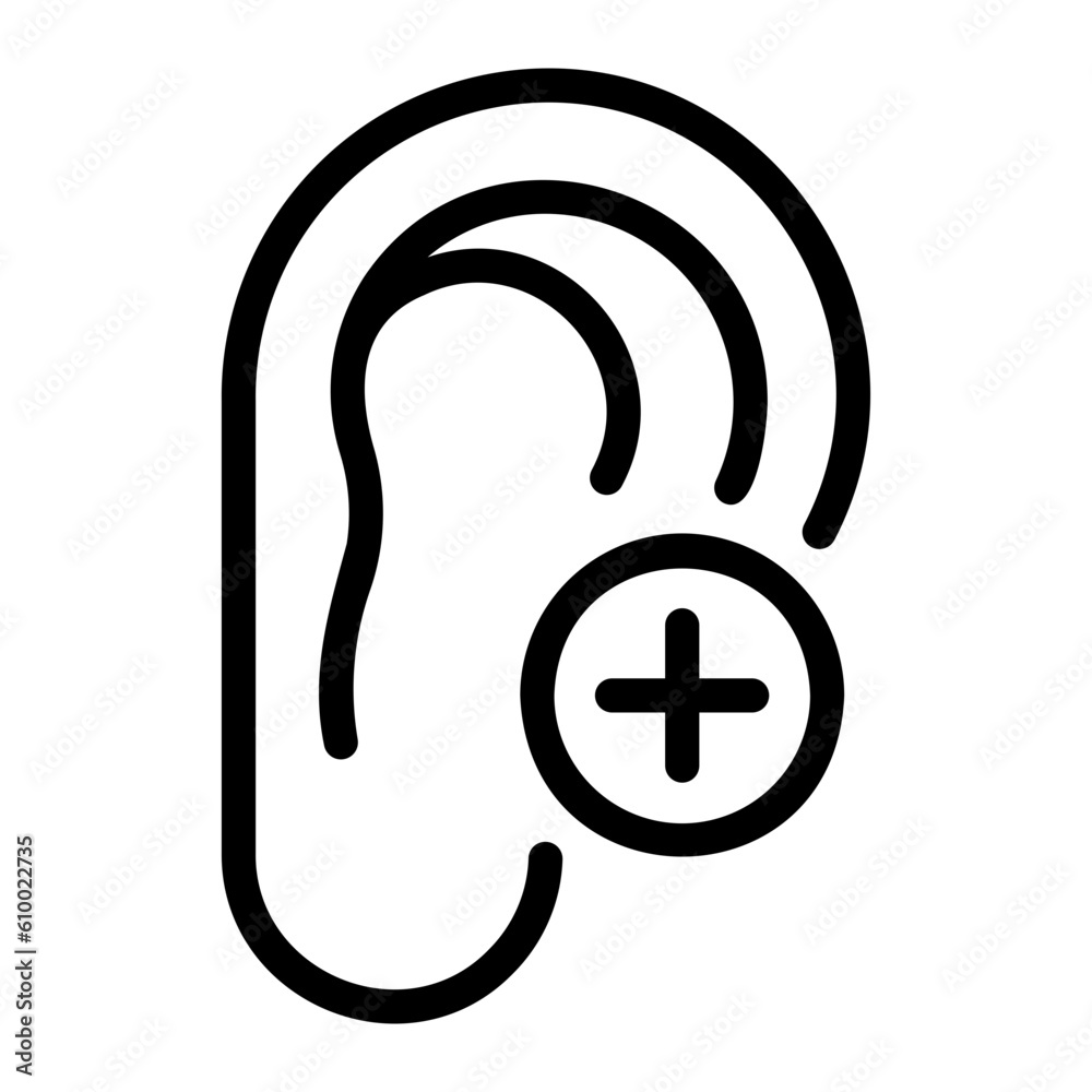 ear line icon ear line icon