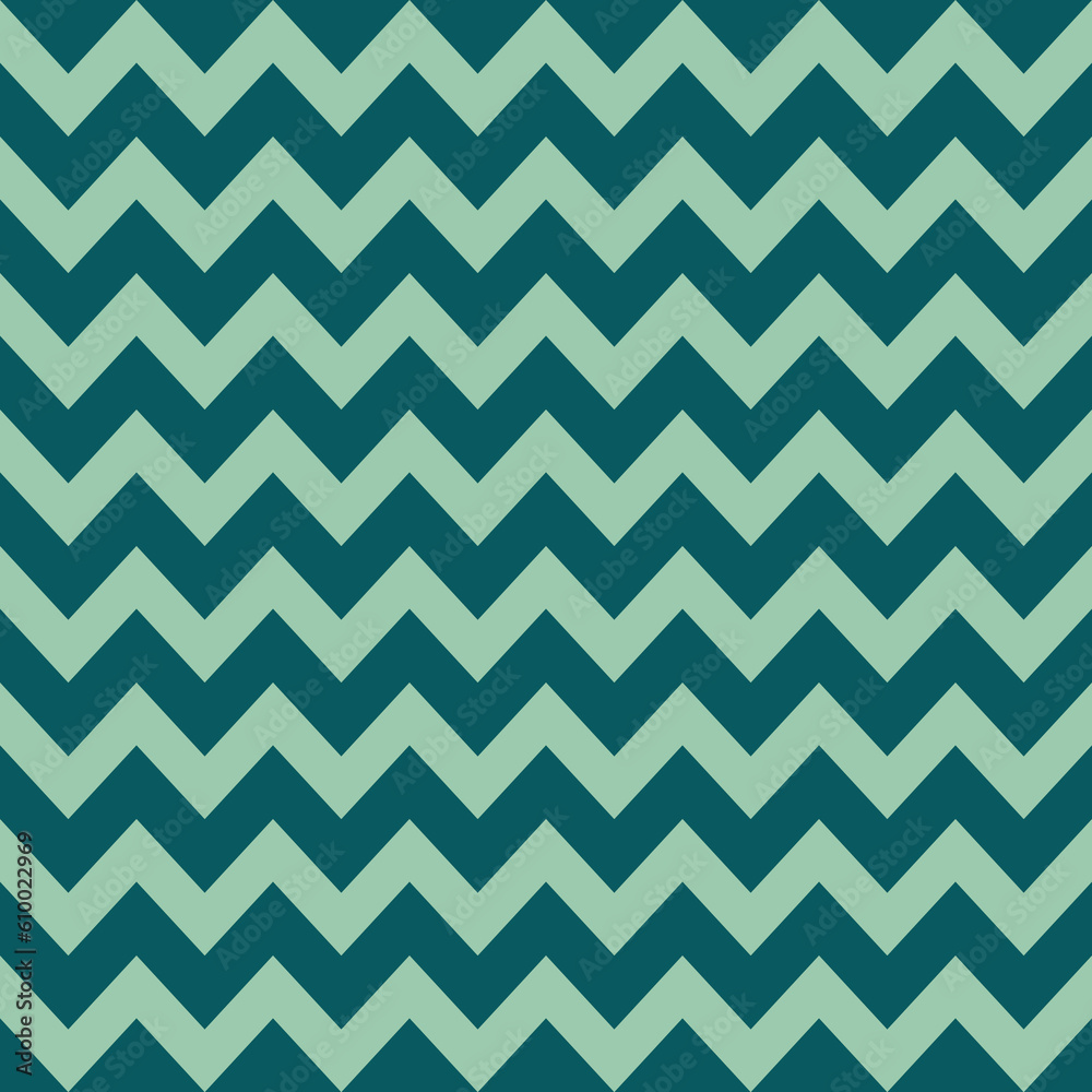 Green waves zig zag background texture. Popular zigzag chevron pattern background	