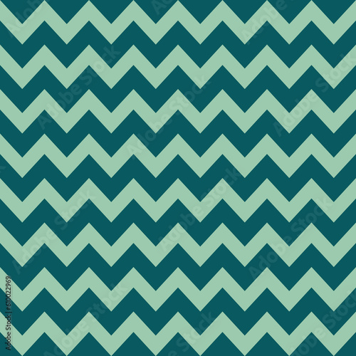 Green waves zig zag background texture. Popular zigzag chevron pattern background 
