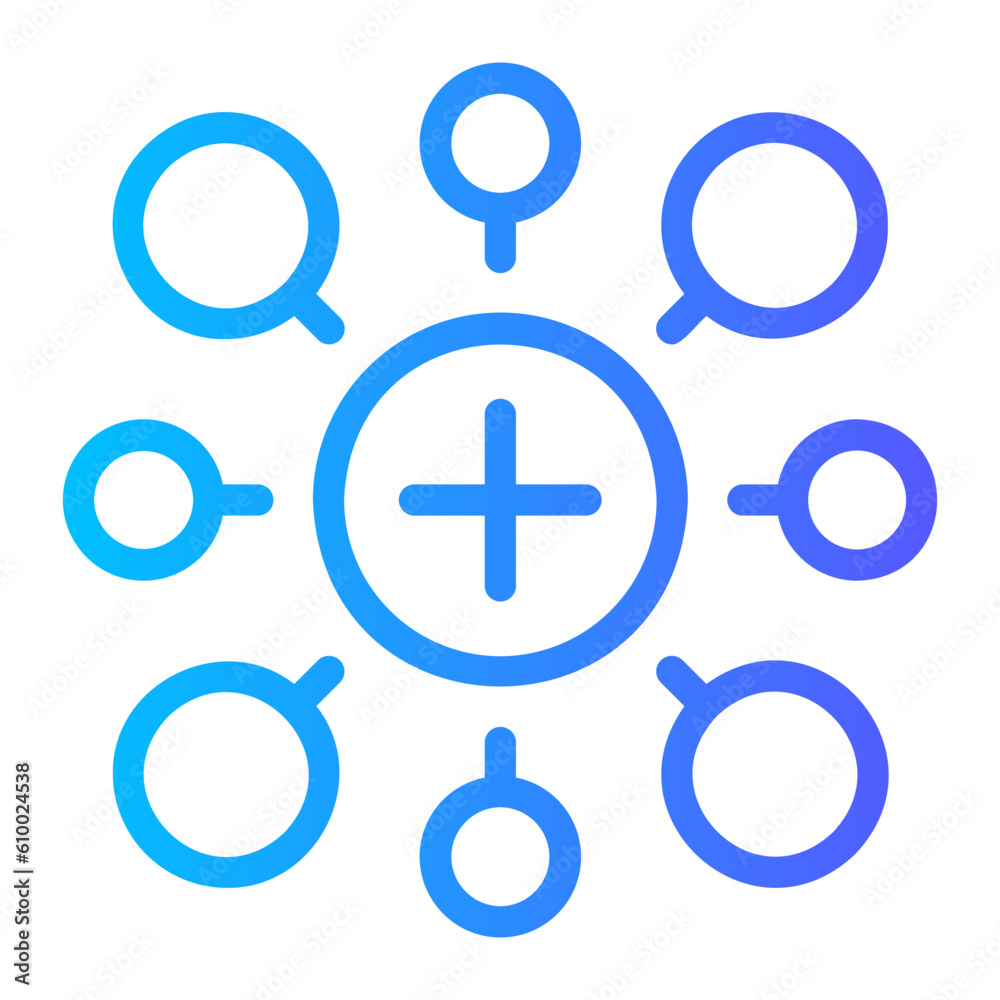 Obraz premium connection gradient icon