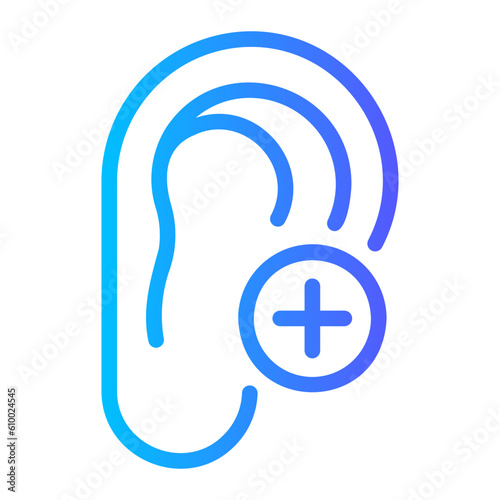 ear gradient icon