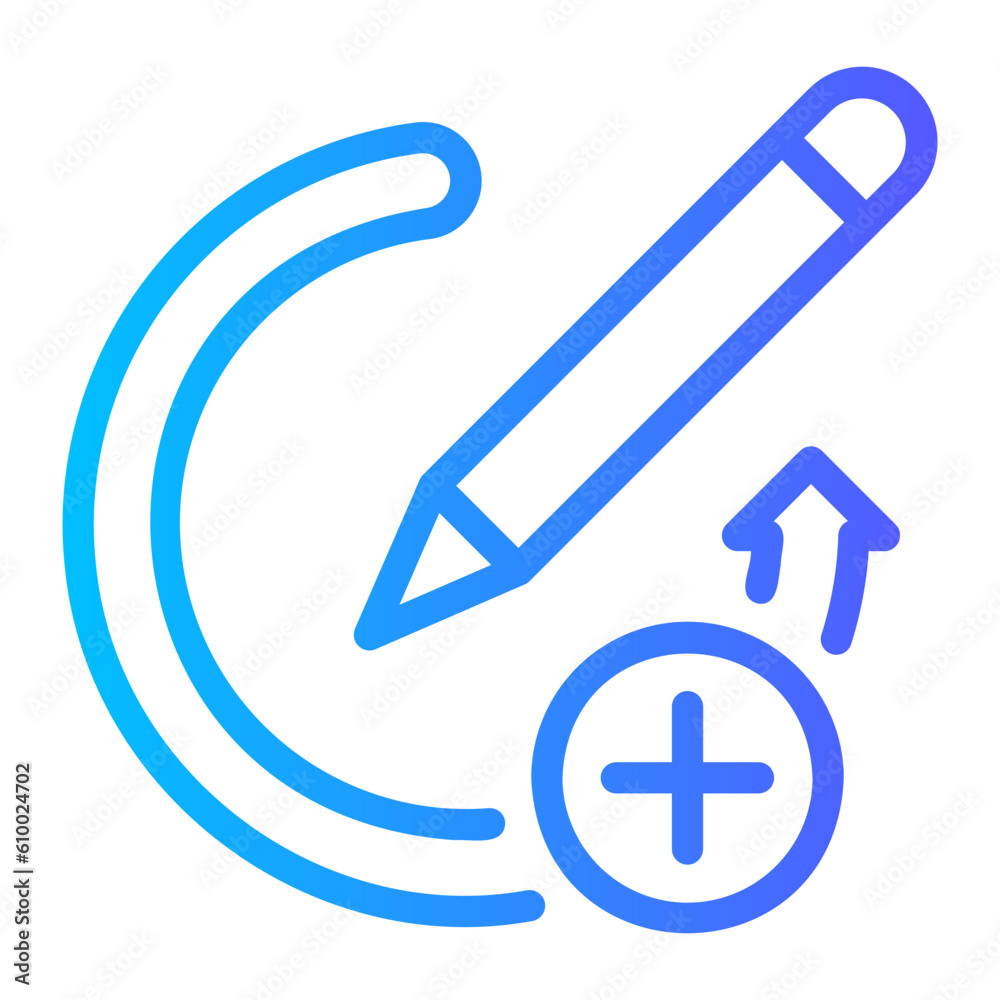 pencil gradient icon pencil gradient icon