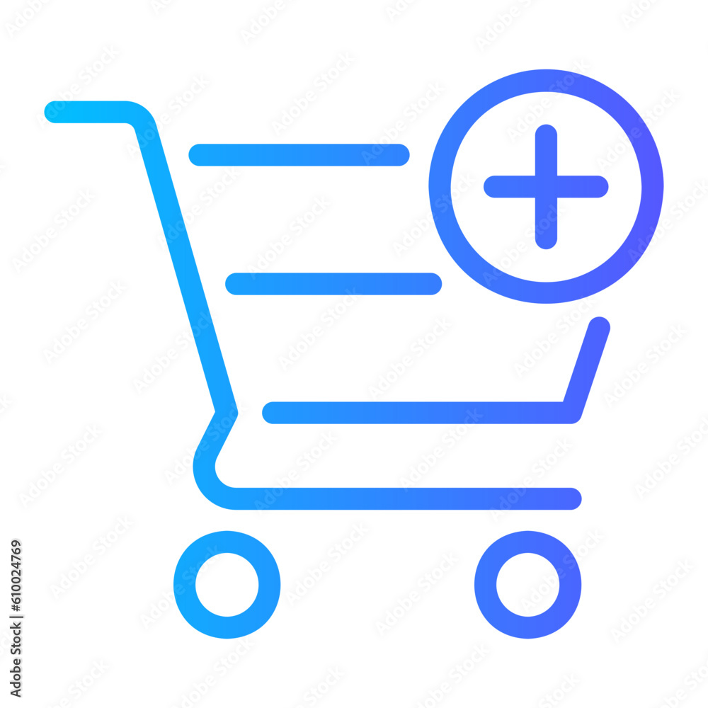 shopping cart gradient icon shopping cart gradient icon