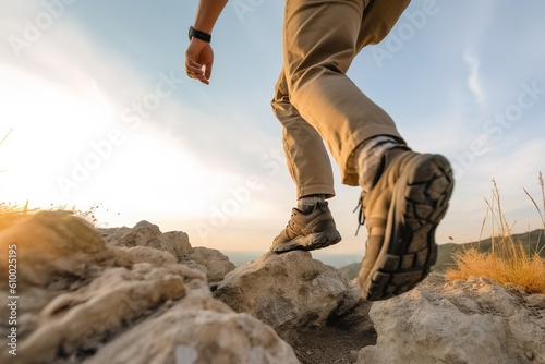 A hiker enjoying the natural scenery фототапет