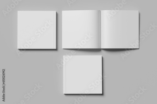 Magazine Square Mockup