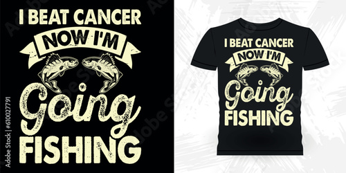 Funny Fishing Fisherman Retro Vintage Fish T-shirt Design 
