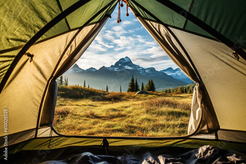 Enjoy life outdoors in a large tent © dashu83